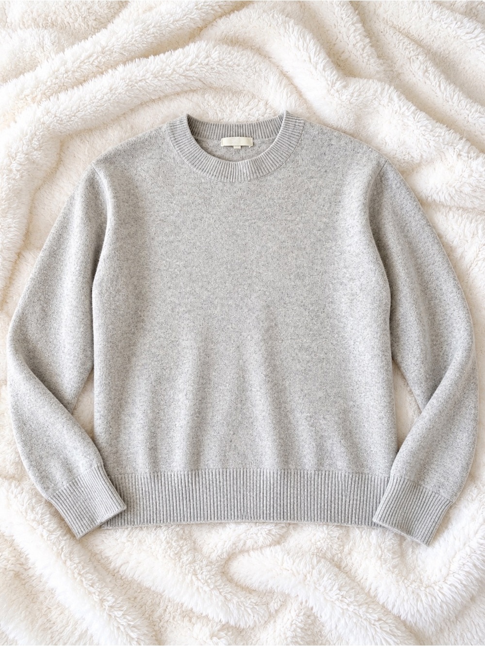 Wilfred Isabelle Wool Cashmere Sweater Heather Grey Size L